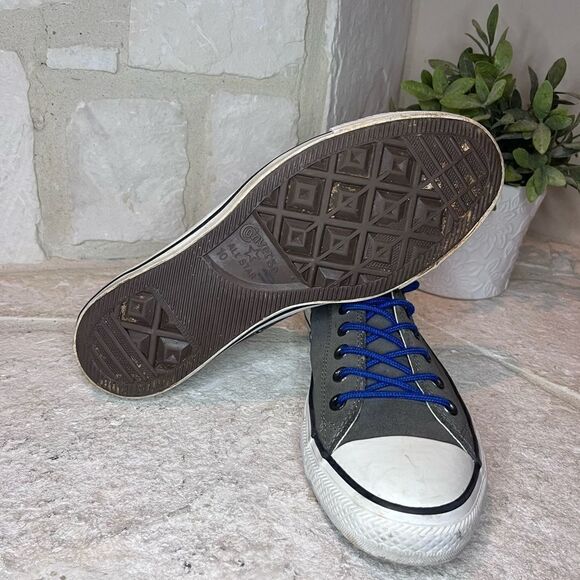 Converse All Stars dark grey sneakers sz 10 - Picture 5 of 6